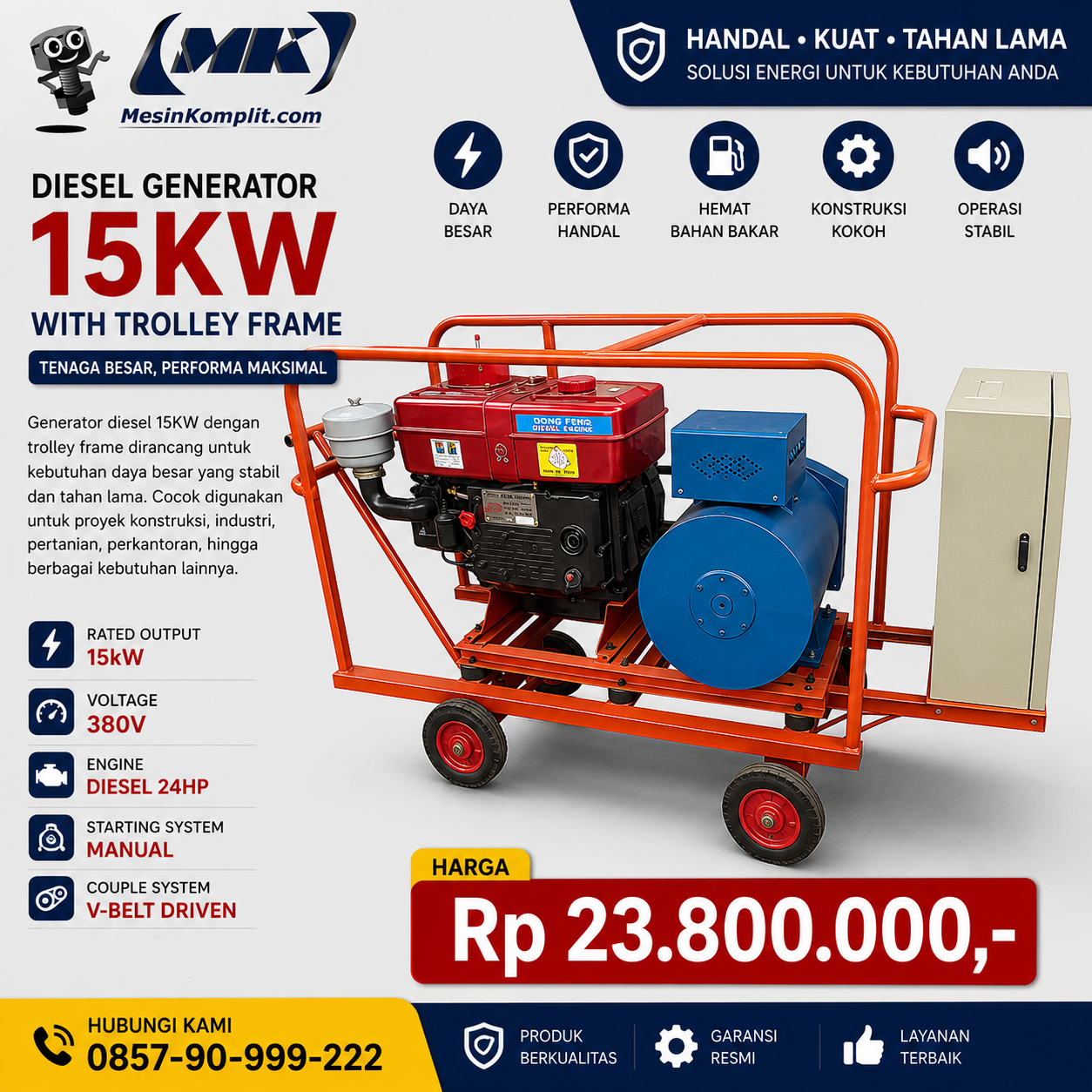 Genset Las 3Phase Troli (...